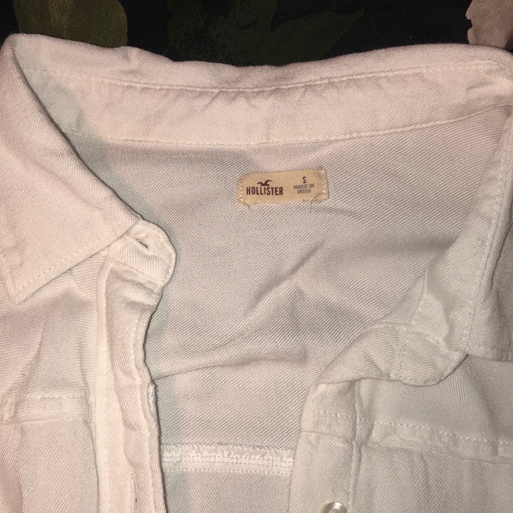 Hollister Button Up Crop Top